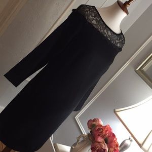Reiss black lace dress 4